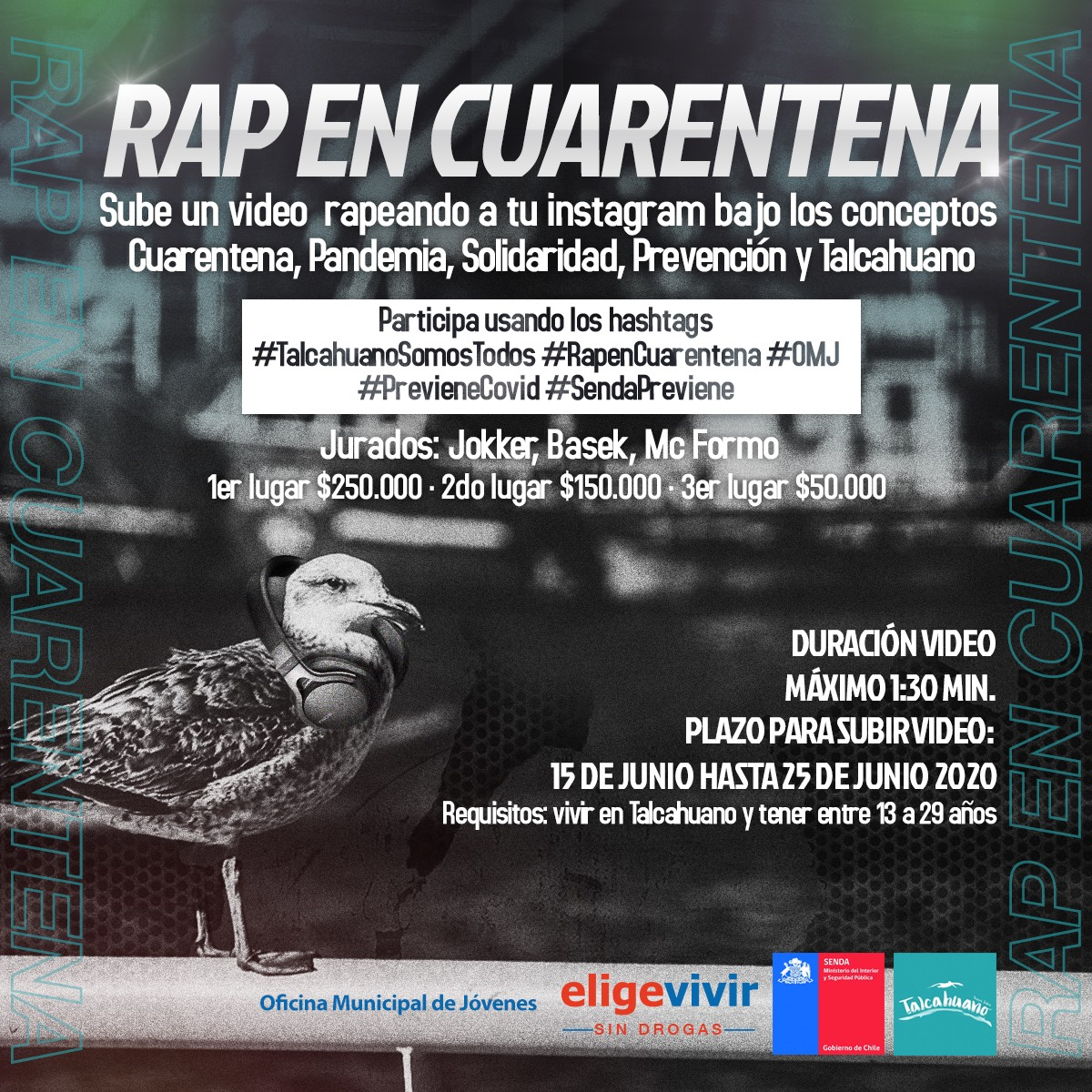 Afiche Rap en Cuarentena